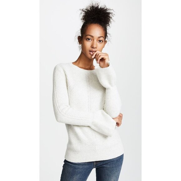 Club Monaco Sweater Women Small Gray Wool Cashmere Blend Bell Sleeve Andreah‎ - Picture 1 of 9
